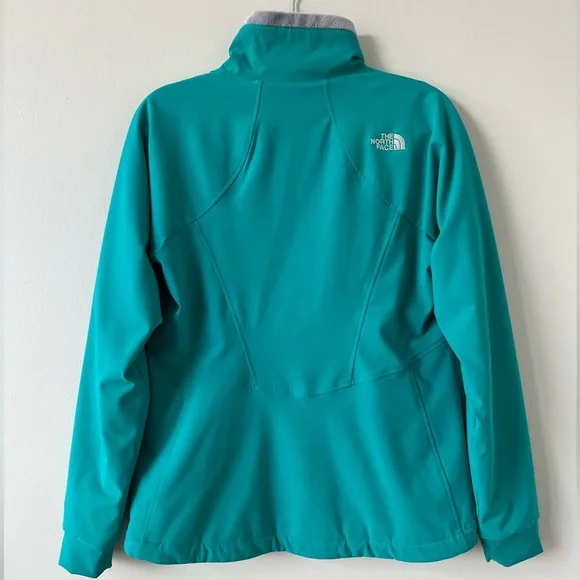 The North Face Teal Ruby Raschel Windwall Silken Fleece Lined Jacket - Picture 2 of 8